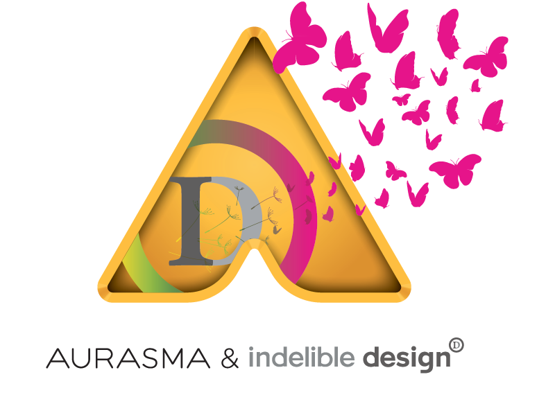Aurasma & indelible design partner logo