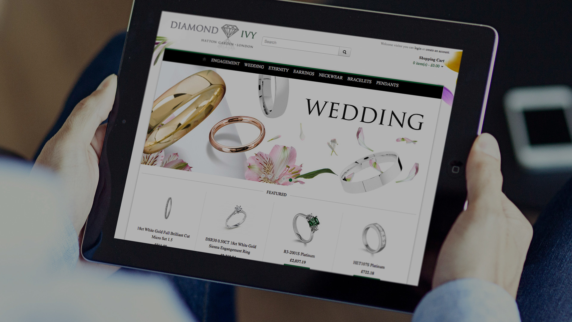Web and digital design for Diamond Ivy